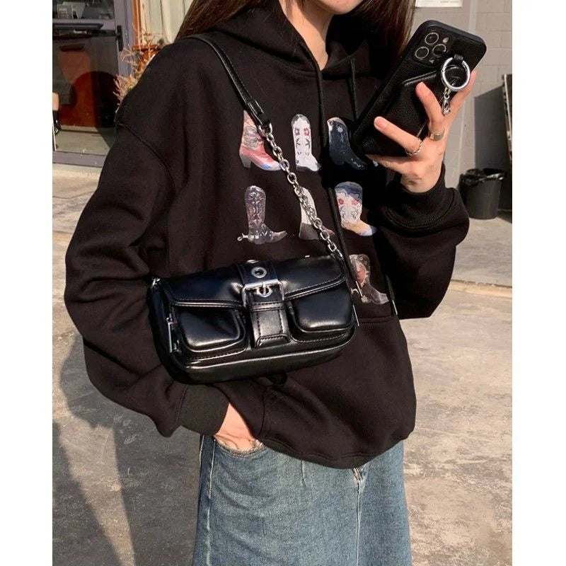 Leather Female Bag Underarm Bag Shoulder Crossbody Bags For Women