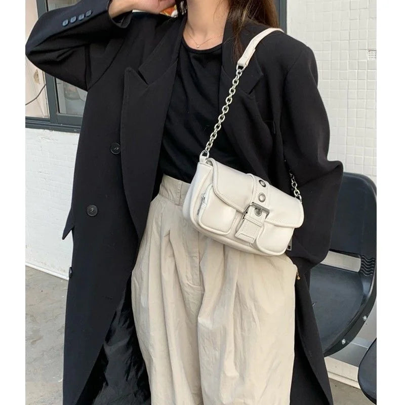 Leather Female Bag Underarm Bag Shoulder Crossbody Bags For Women