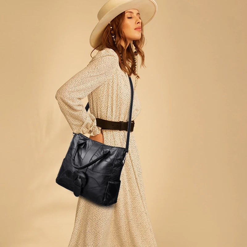 Women's Pu Soft Leather Handbag Tote Bag Shoulder Bags Big Women's Handbags