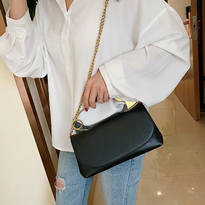 Leather Handbag Women Bags Small Shoulder Bag Evening Clutch Female Chain Crossb