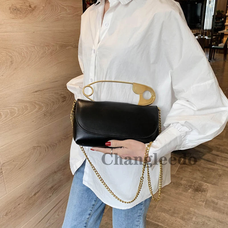 Leather Handbag Women Bags Small Shoulder Bag Evening Clutch Female Chain Crossb