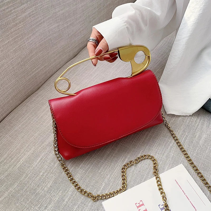Leather Handbag Women Bags Small Shoulder Bag Evening Clutch Female Chain Crossb