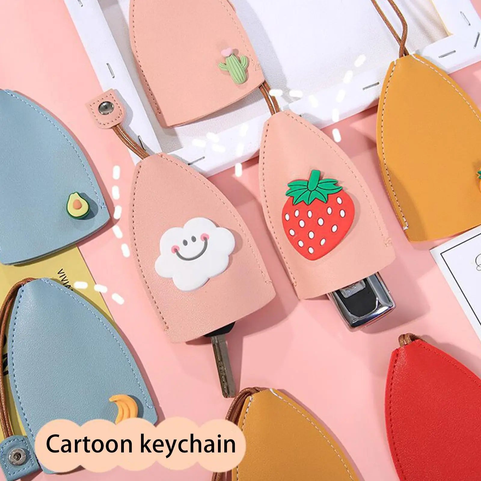 Leather Key Bag Key Protector Car Key Holder Household Lock Universal Bag