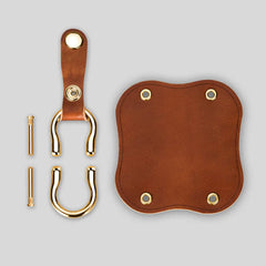Men's Leather Key Bag Multifunctional Cowhide Key Storage Pendant