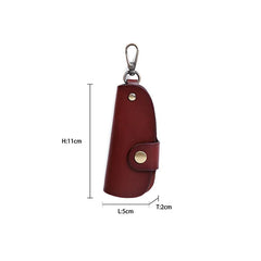 Men's Retro Leather Key Bag Waist Hanging Car Key Bag