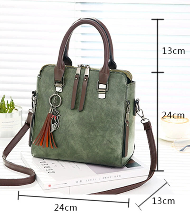 Tassel Crossbody Bag Women Messenger Shoulder Handbag