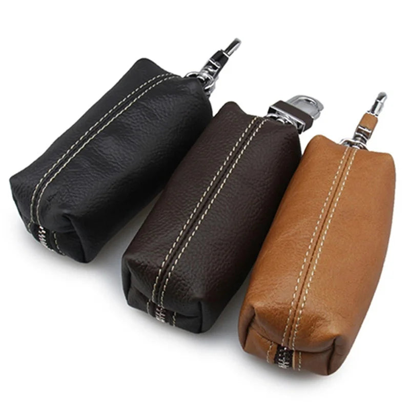 Leather Key Holder Organizer Housekeeper Keys Case Pouch Car Keys Wallets
