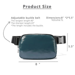 Leather Unisex Waist Bag Cross Body Chest Bag
