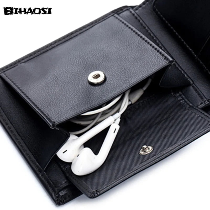Rfid Anti-theft Men's Wallet Wristlet Leather Purse Cash Wallet