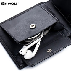 Rfid Anti-theft Men's Wallet Wristlet Leather Purse Cash Wallet