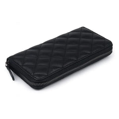 Sheepskin Long Wallet Clutch Bag Men's Women's Large Capacity
