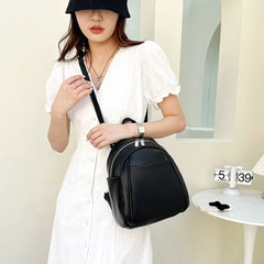 Small Leather Mini Backpack Women Bags Purse Girl Mochila