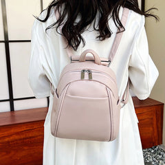 Small Leather Mini Backpack Women Bags Purse Girl Mochila