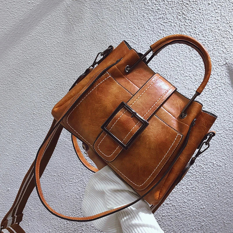 Korea Ladies PU Shoulder Bag Tote Female Crossbody Messenger