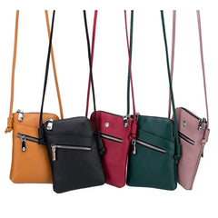 Leather Mobile Phone Bag Soft Leather Shoulder Messenger
