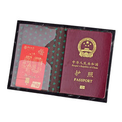 Leather Passport Cover for Travel Wallet Document Holder