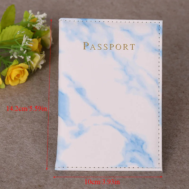 Leather Passport Cover for Travel Wallet Document Holder