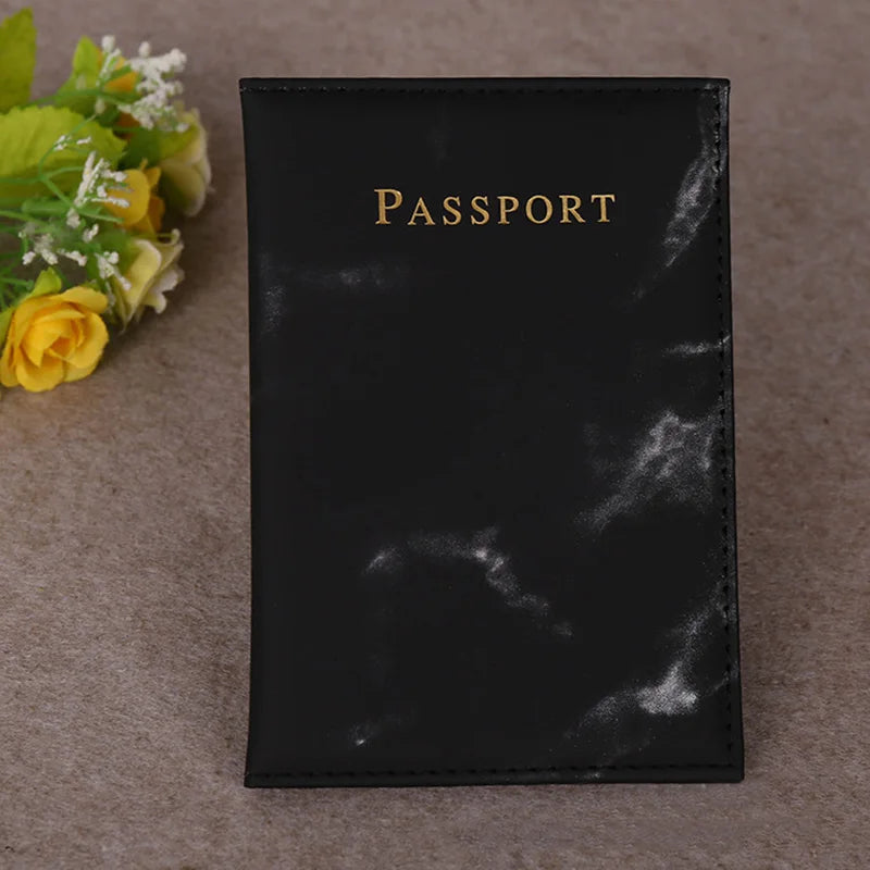 Leather Passport Cover for Travel Wallet Document Holder