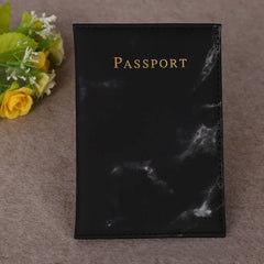 Leather Passport Cover for Travel Wallet Document Holder