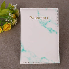 Leather Passport Cover for Travel Wallet Document Holder