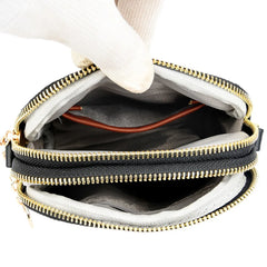 Quilted Leather Shoulder Bag Rhombus Casual Purse Phone Bag
