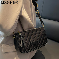 Thick Chain Shoulder Bags Women Crossbody Vintage Ladies Messenger Bag