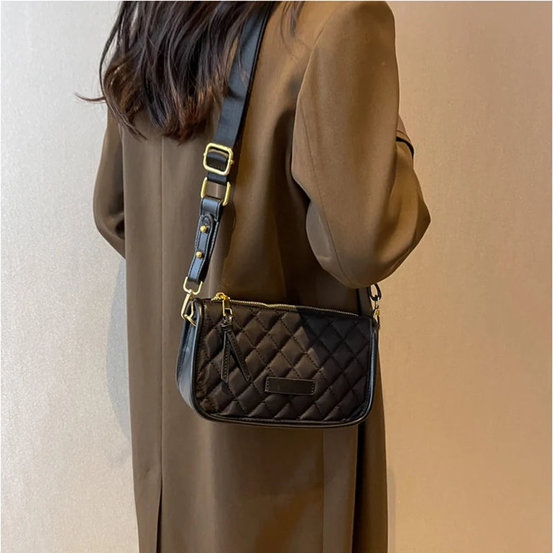 Thick Chain Shoulder Bags Women Crossbody Vintage Ladies Messenger Bag