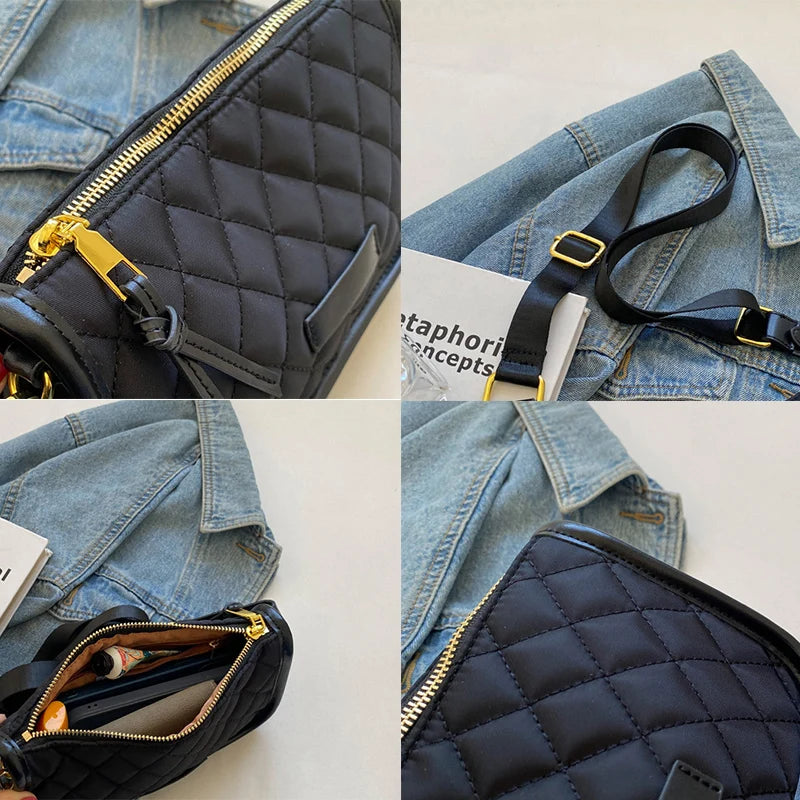 Thick Chain Shoulder Bags Women Crossbody Vintage Ladies Messenger Bag