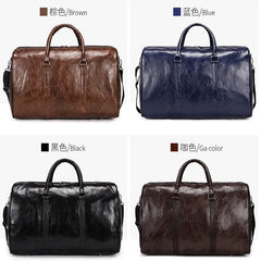 Large Duffle Leather Travel Bag Fitness Men Shoulder Bag Zipper Pu