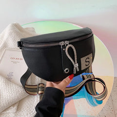 Leather Waist Bag Chain Women's Fanny Packs Famous Shoulder Crossbody