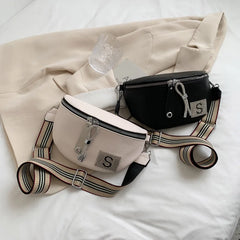 Leather Waist Bag Chain Women's Fanny Packs Famous Shoulder Crossbody