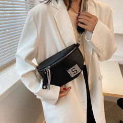 Leather Waist Bag Chain Women's Fanny Packs Famous Shoulder Crossbody