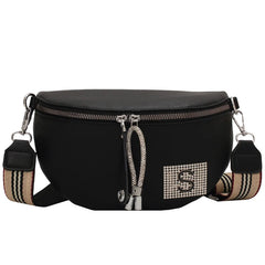 Leather Waist Bag Chain Women's Fanny Packs Famous Shoulder Crossbody