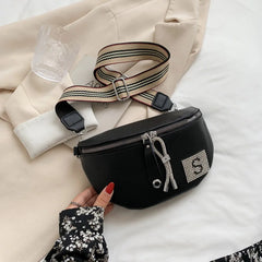 Leather Waist Bag Chain Women's Fanny Packs Famous Shoulder Crossbody