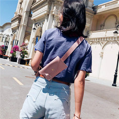 Leather Waist Bag Women's Shoulder Crossbody Bag
