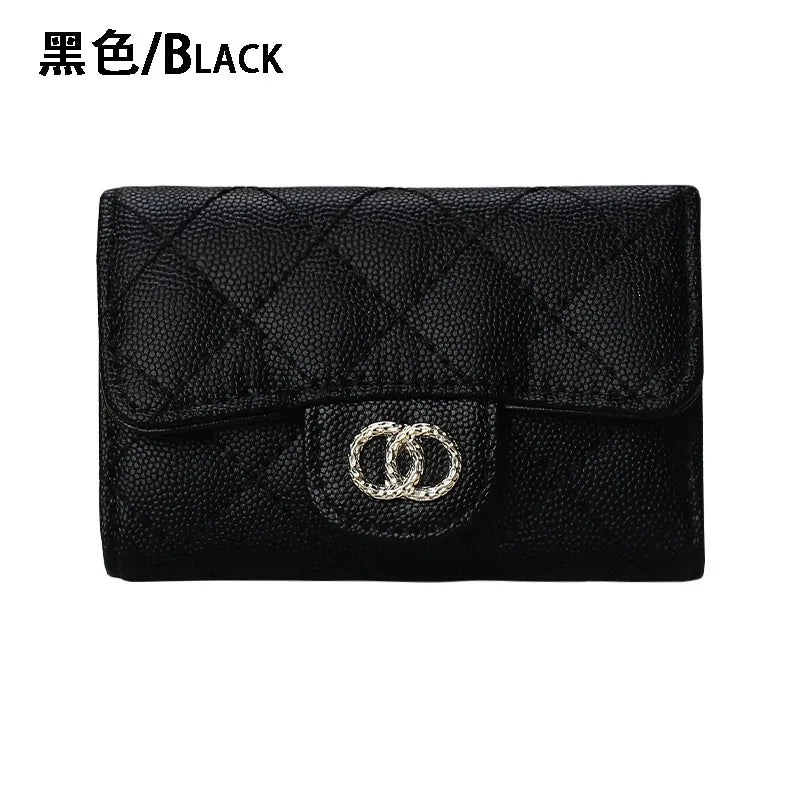Real Cowhide Leather Wallet Key Holder for Women