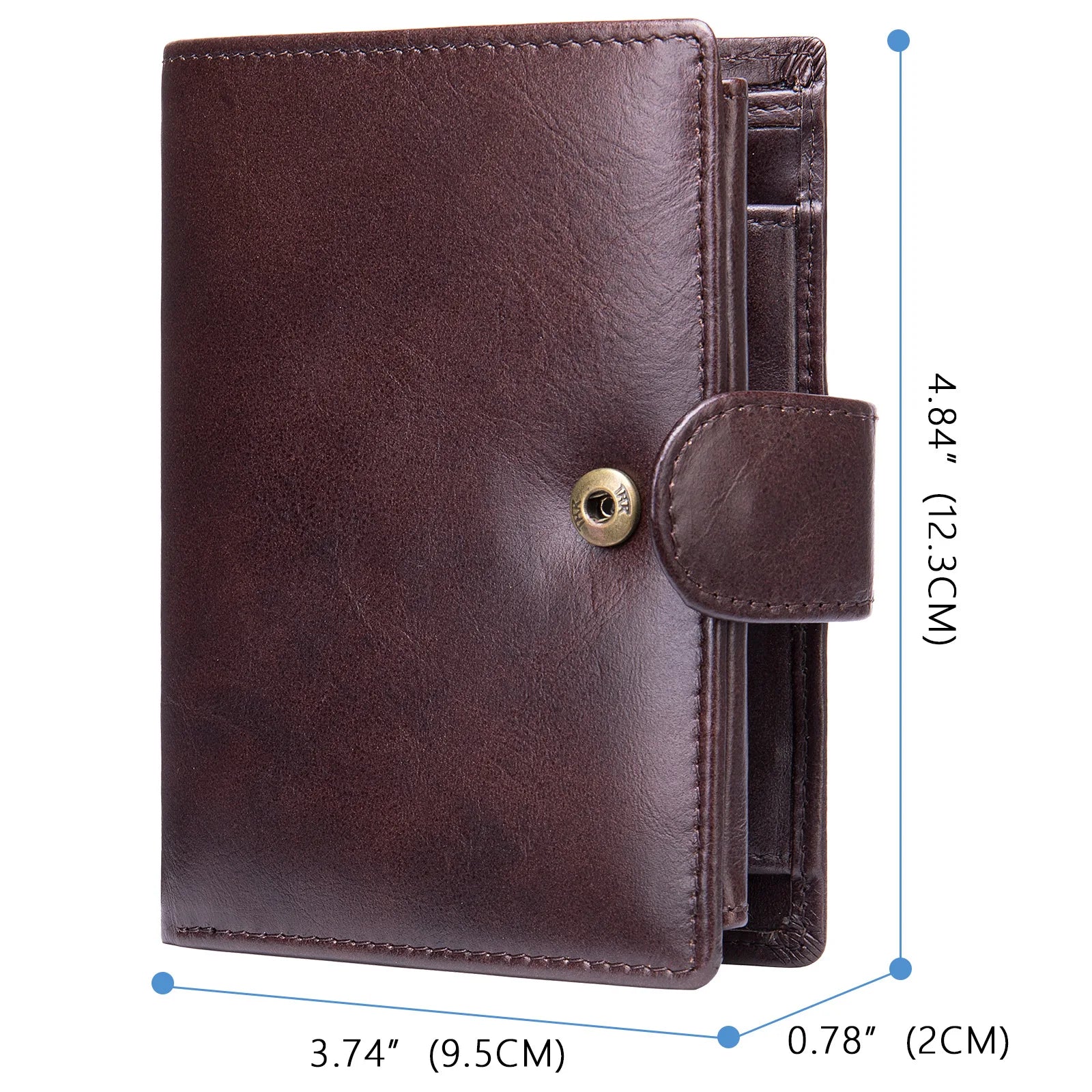 RFID Leather Wallet for Men Short Purse Man Wallet