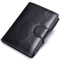 RFID Leather Wallet for Men Short Purse Man Wallet