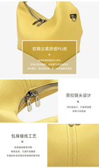 Leather Women Handbag Solid Pattern Chain Crossbody Bag