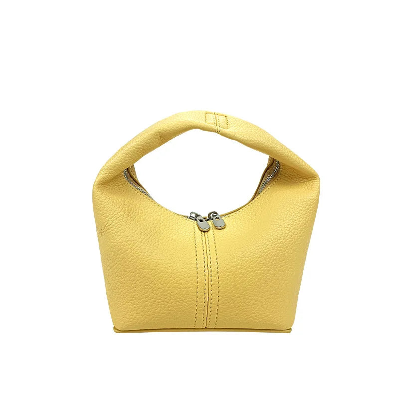 Leather Women Handbag Solid Pattern Chain Crossbody Bag
