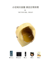 Leather Women Handbag Solid Pattern Chain Crossbody Bag