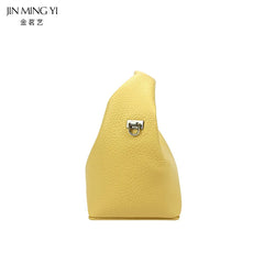 Leather Women Handbag Solid Pattern Chain Crossbody Bag