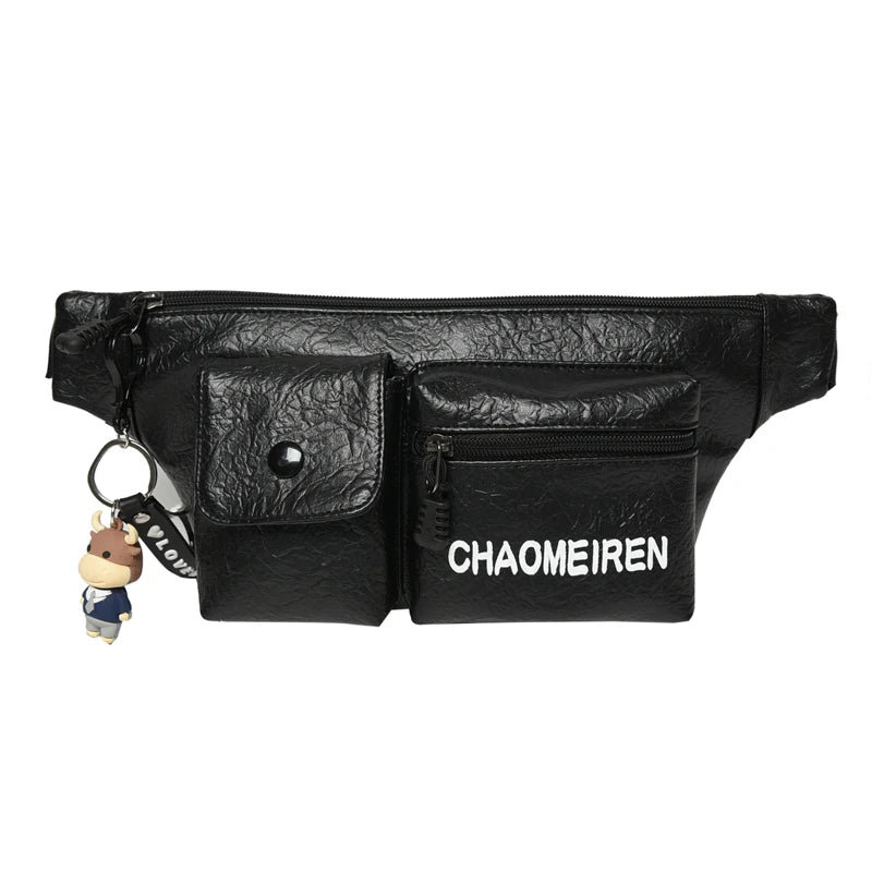 Leather Waist Pack Crossbody Bag Waterproof Travel Pouch Belt Bags