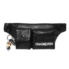 Leather Waist Pack Crossbody Bag Waterproof Travel Pouch Belt Bags