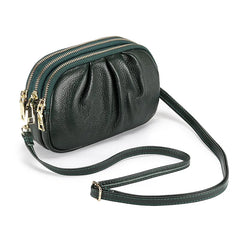 Women's Leather Messenger Bag Large Capacity Soft Shoulder Bag