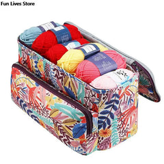 Leaves Printing Storage Bags Large Capacity Cosmetic Bag Women Organizer