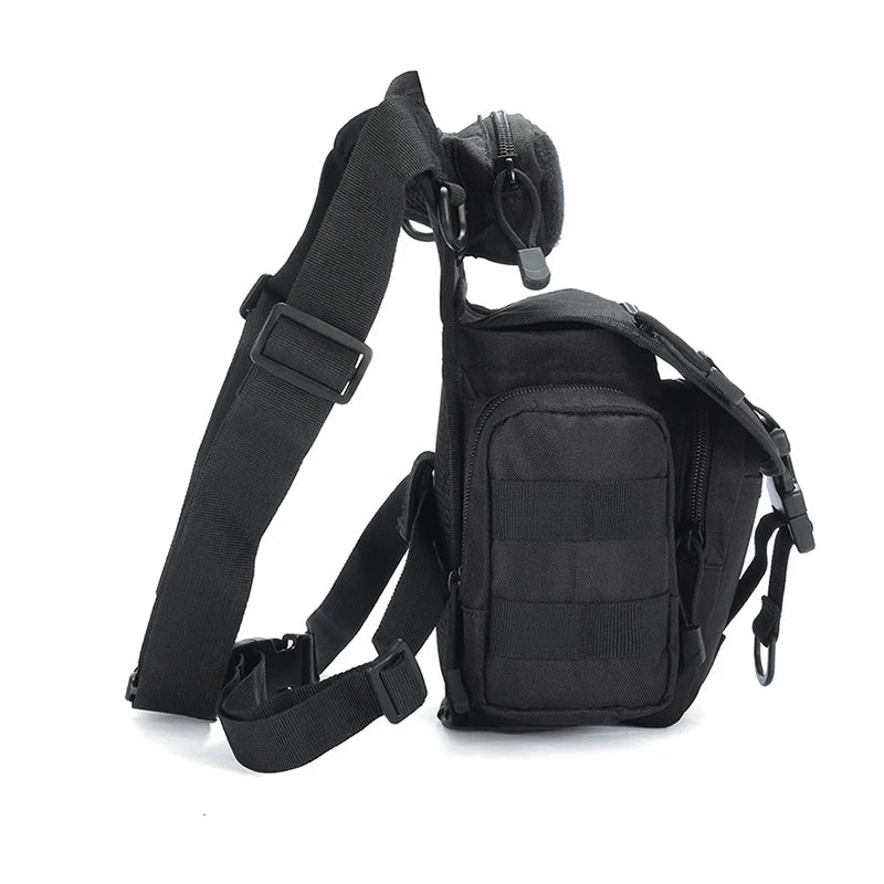 SteamPunk Nylon Waist Bag Retro Crossbody Bag Rock Men Womens Gothic Fan
