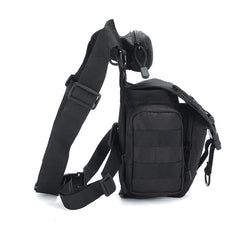 SteamPunk Nylon Waist Bag Retro Crossbody Bag Rock Men Womens Gothic Fan