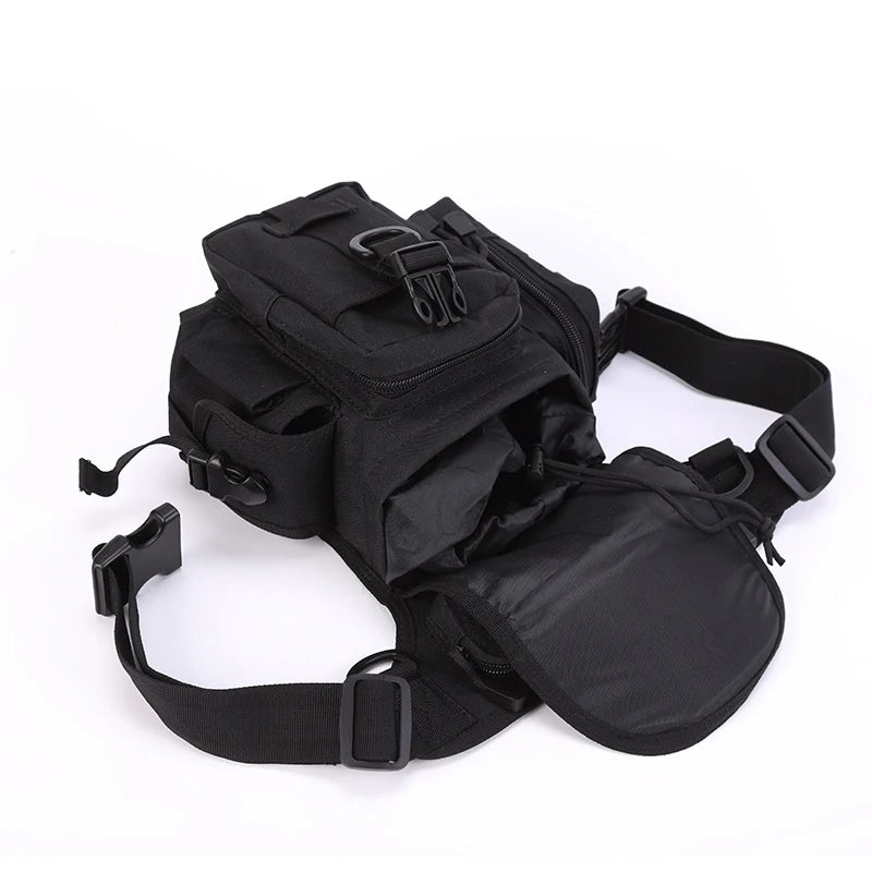 SteamPunk Nylon Waist Bag Retro Crossbody Bag Rock Men Womens Gothic Fan
