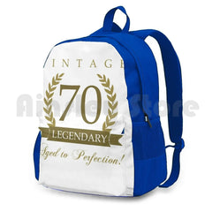 Legendary 70Th Birthday Outdoor Hiking Backpack - Turning 70 Years Old Age Funny